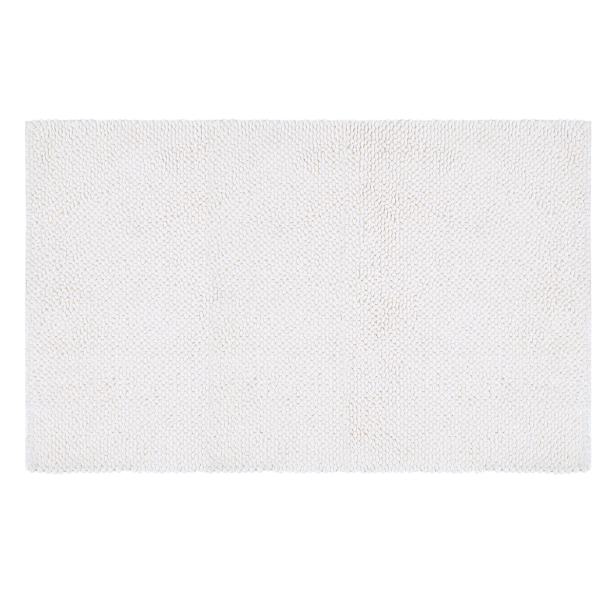 All-Season Cotton Bath Mat, Snow White - Riviera Home