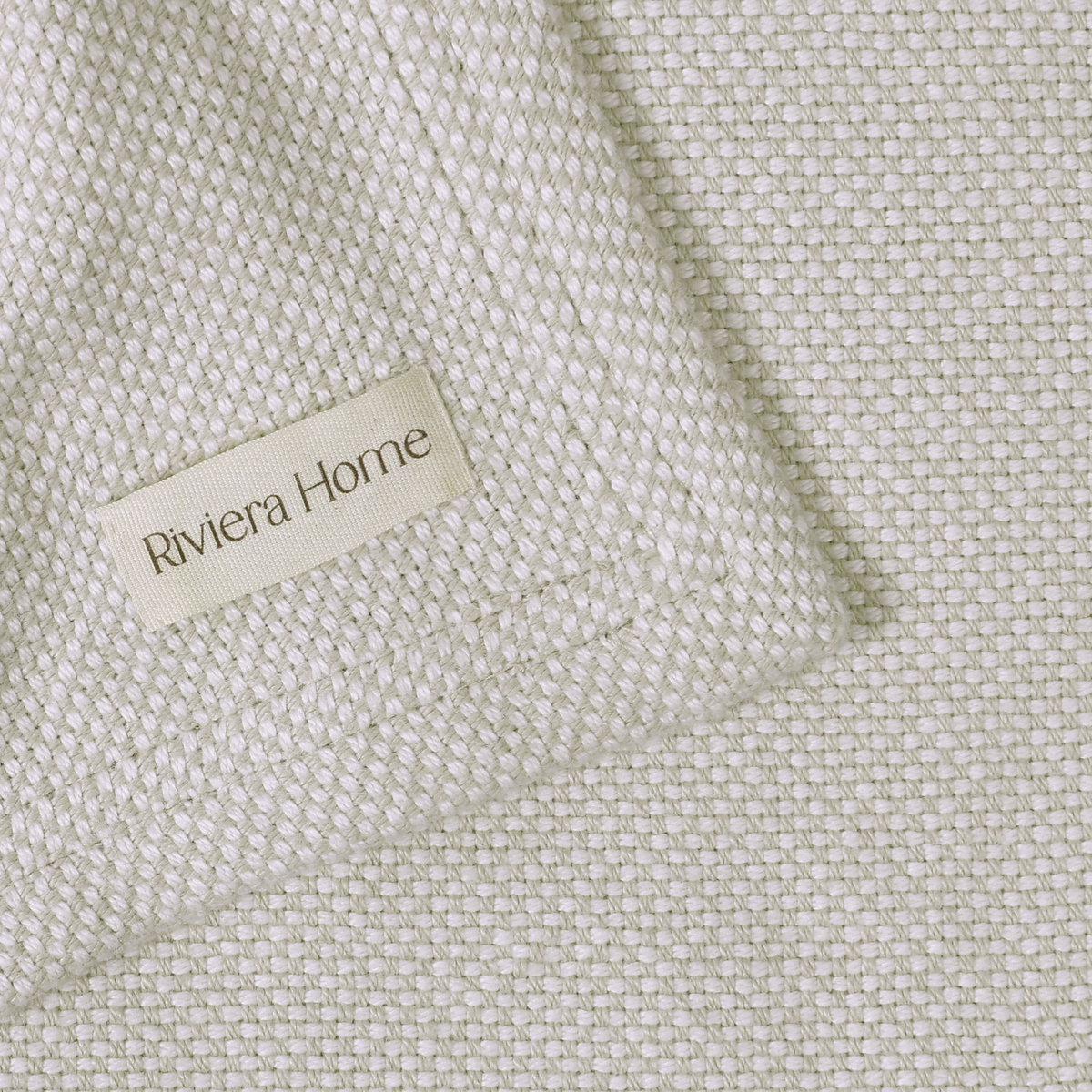 Basketweave Blanket, Oatmeal - Riviera Home