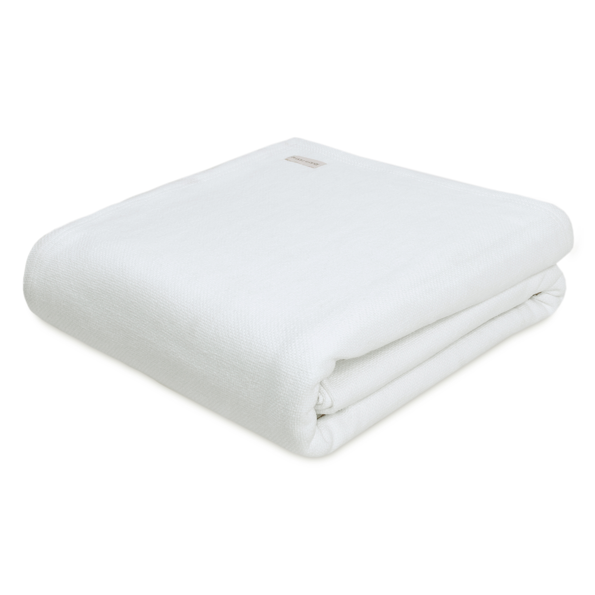 Basketweave Blanket, Snow White - Riviera Home