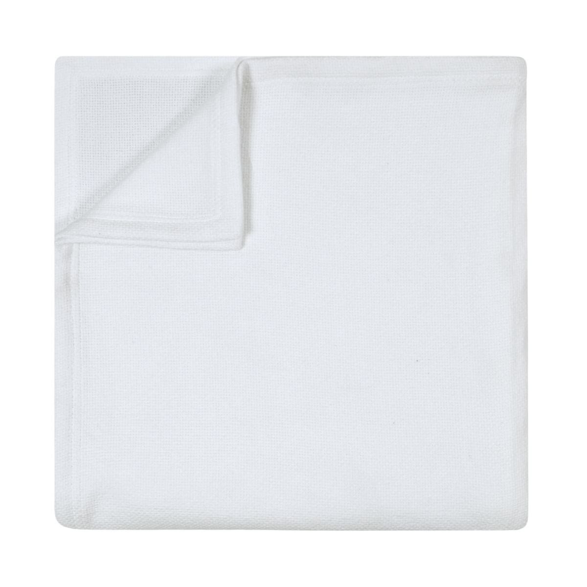 Basketweave Blanket, Snow White - Riviera Home