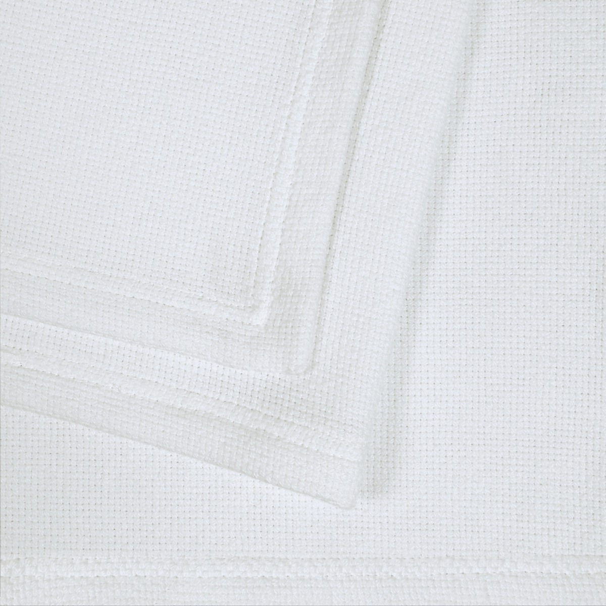 Basketweave Blanket, Snow White - Riviera Home