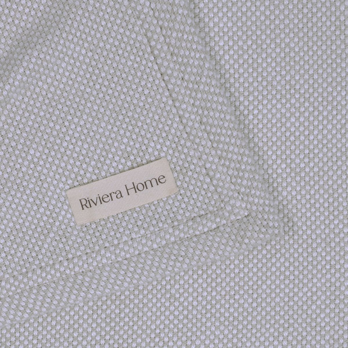 Basketweave Blanket, Warm Grey - Riviera Home