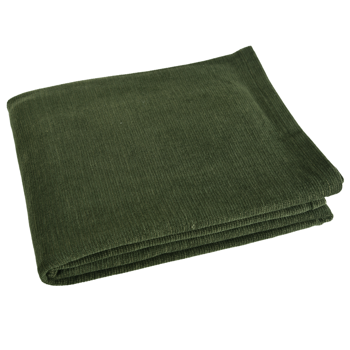 Jagged Rib Chenille Blanket, Ivy - Riviera Home