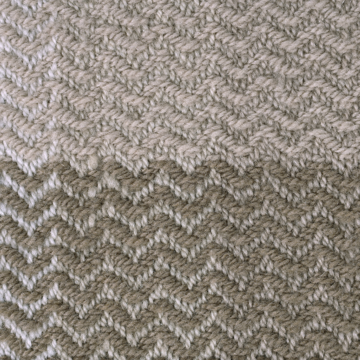 Ombré Grid Merino Wool Throw, Malt Ball - Riviera Home