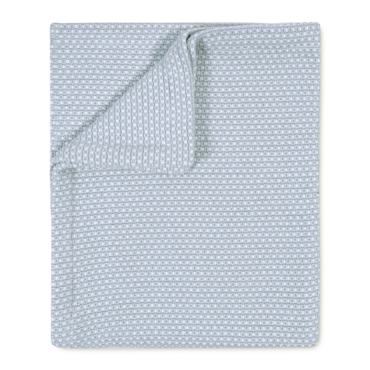 Pasco Yarn Dyed Cotton Blanket, Pearl Blue - Riviera Home
