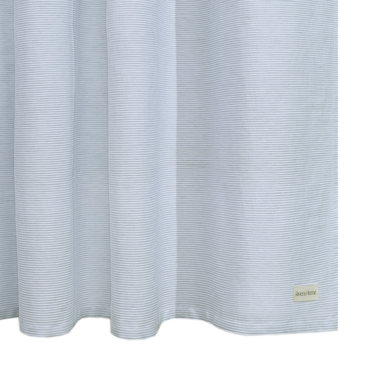 Rio Yarn Dyed Shower Curtain, Pearl Blue - Riviera Home