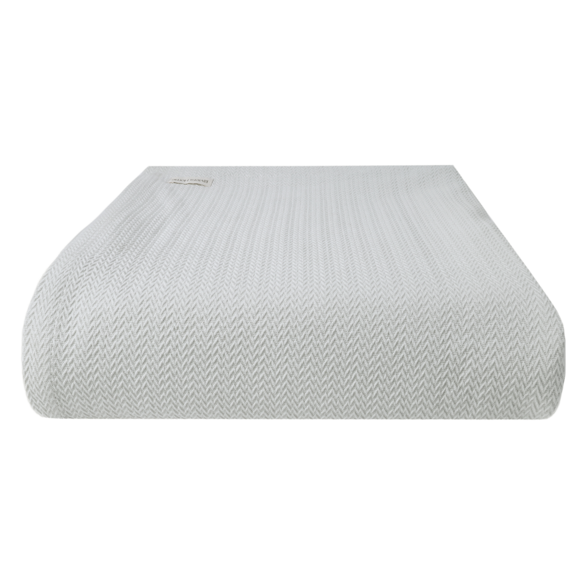 Ripple Yarn Dyed Cotton Coverlet, Dawn Blue - Riviera Home