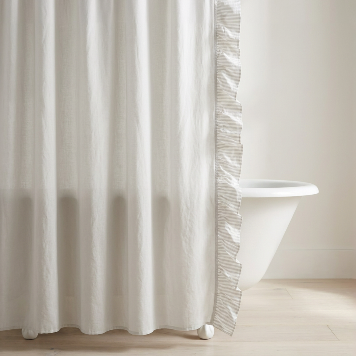 Tousle Stripe Shower Curtain - Riviera Home